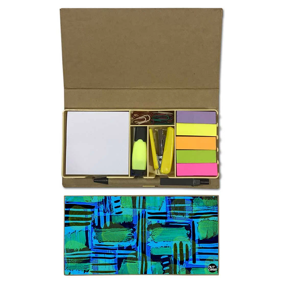 Stationery Kit Desk Organizer Memo Notepad - Blue Night