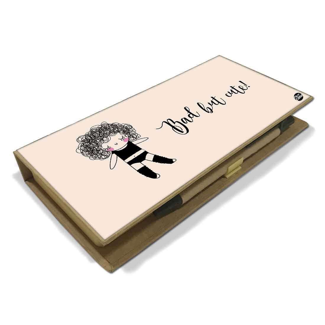 Stationery Kit Desk Organizer Memo Notepad - Bad But Cute - Image 3
