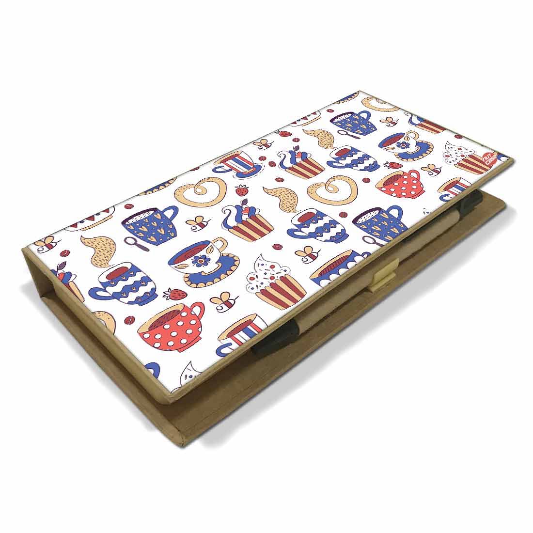 Stationery Kit Desk Organizer Memo Notepad - Cuppa Coffee - Image 3