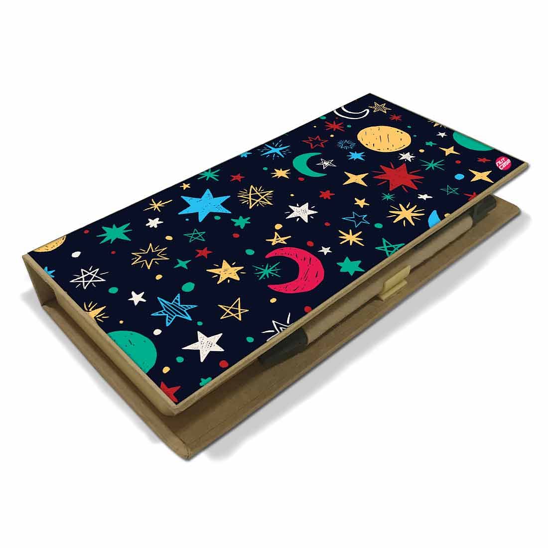 Stationery Kit Desk Organizer Memo Notepad - Night Stars - Image 3