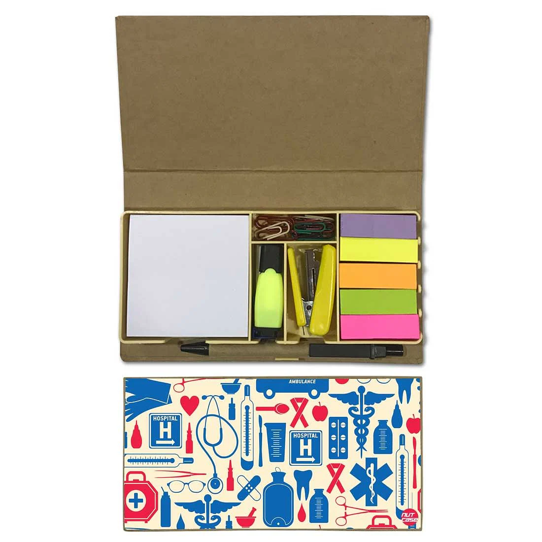 Stationery Kit Desk Organizer Memo Notepad - Doctor Medial Student Kit