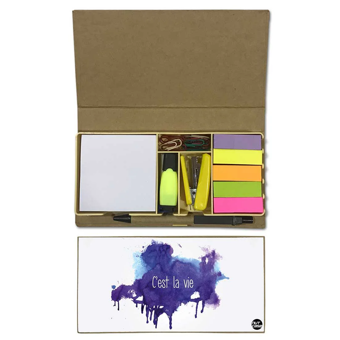 Stationery Kit Desk Organizer Memo Notepad - C'est La Vie