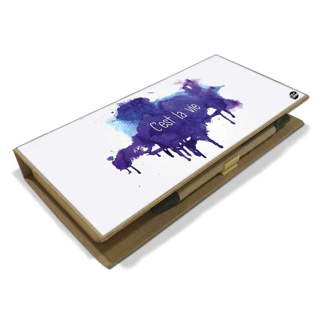 Stationery Kit Desk Organizer Memo Notepad - C'est La Vie - Image 3