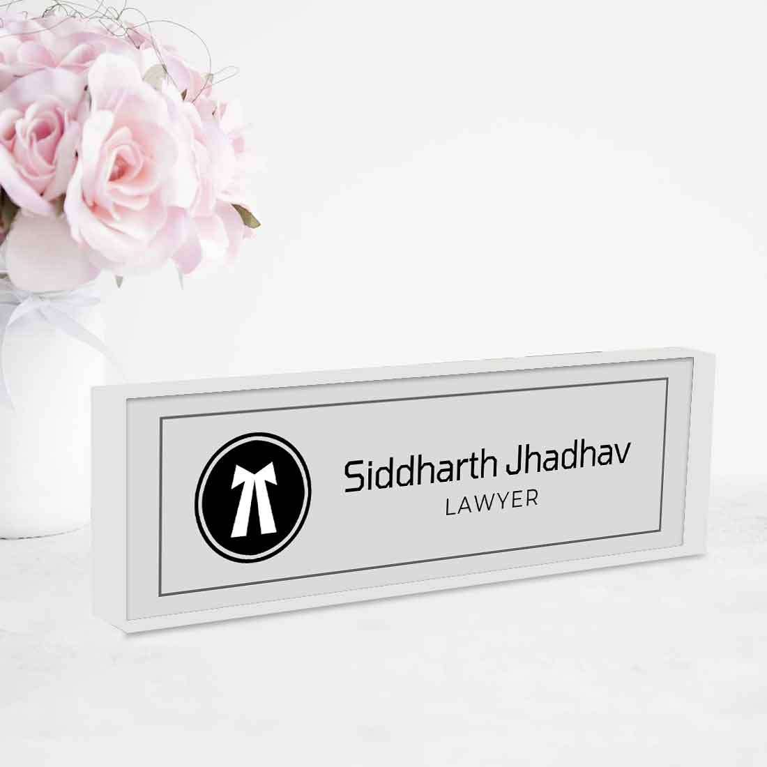 Office Desk Name Plate for Lawyer – Professional Desk Name Plate