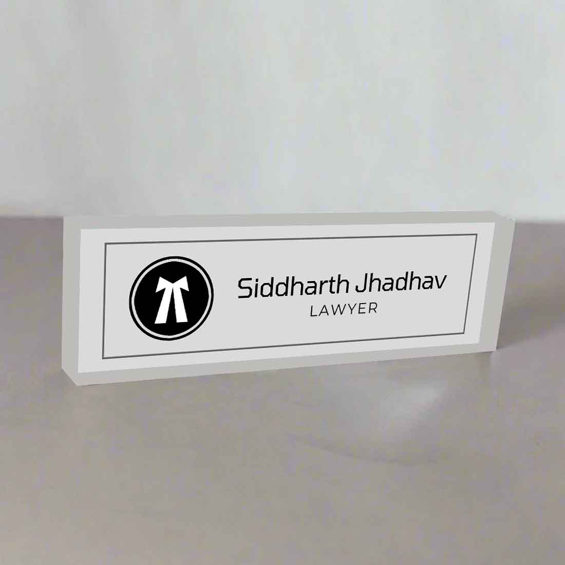 Office Desk Name Plate for Lawyer – Professional Desk Name Plate - Image 3