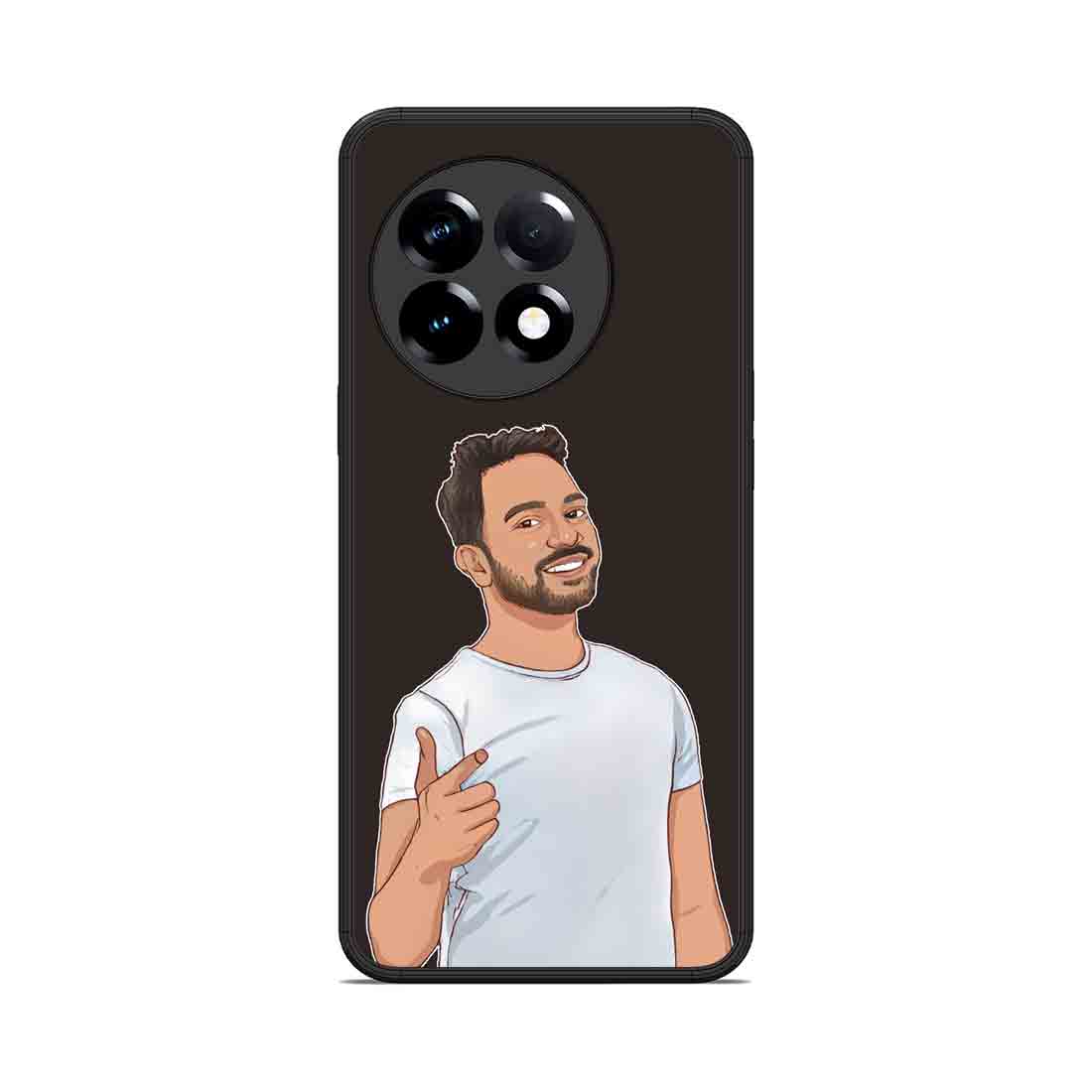 One Plus 11R Back Case with Photo Custom Design Back Cases - Cartoonize Photo - Image 2