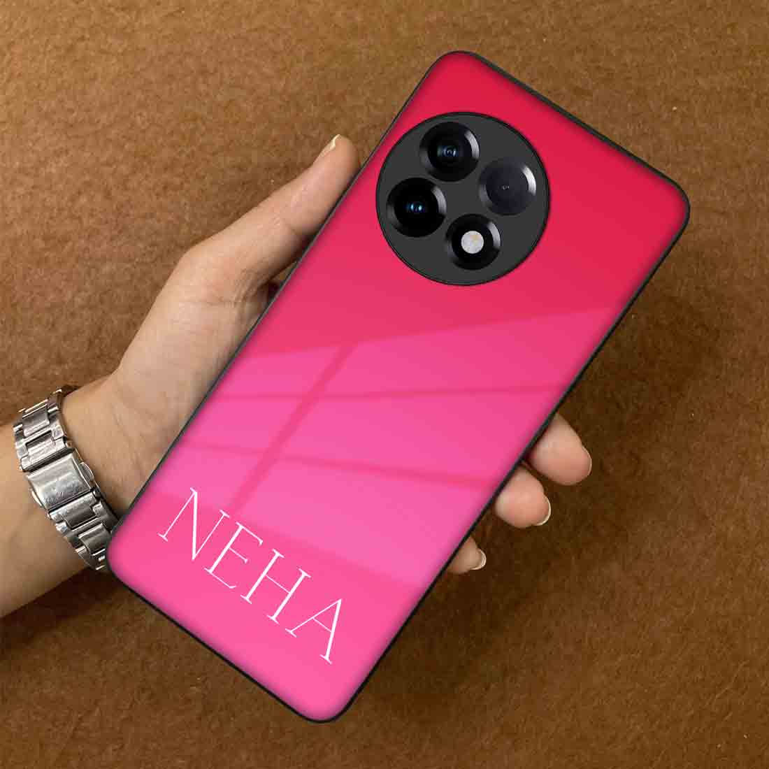One Plus 11R Case Customized Moblie Back Cover With Calligraphy Name - Gradients - Image 3