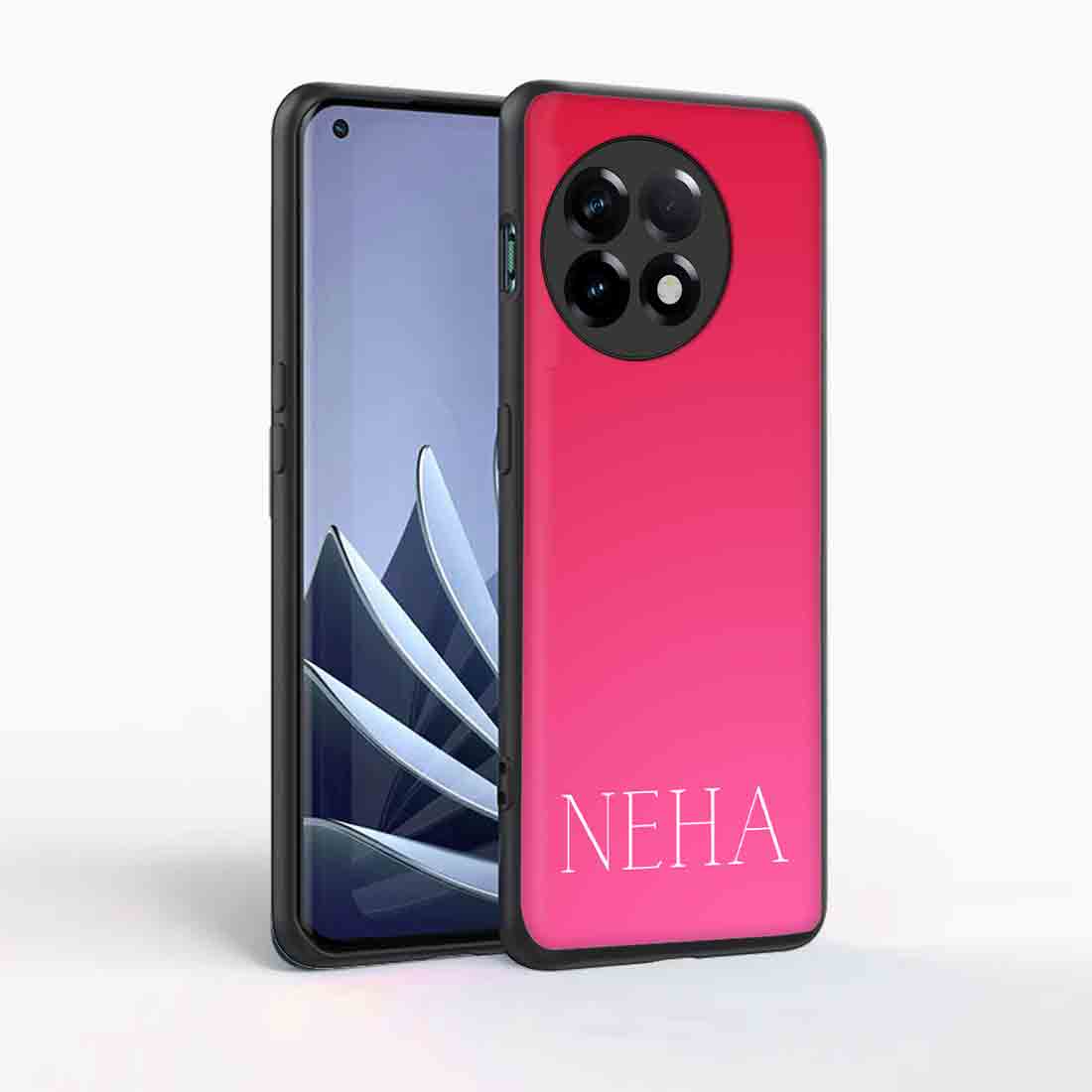 One Plus 11R Case Customized Moblie Back Cover With Calligraphy Name - Gradients - Image 4