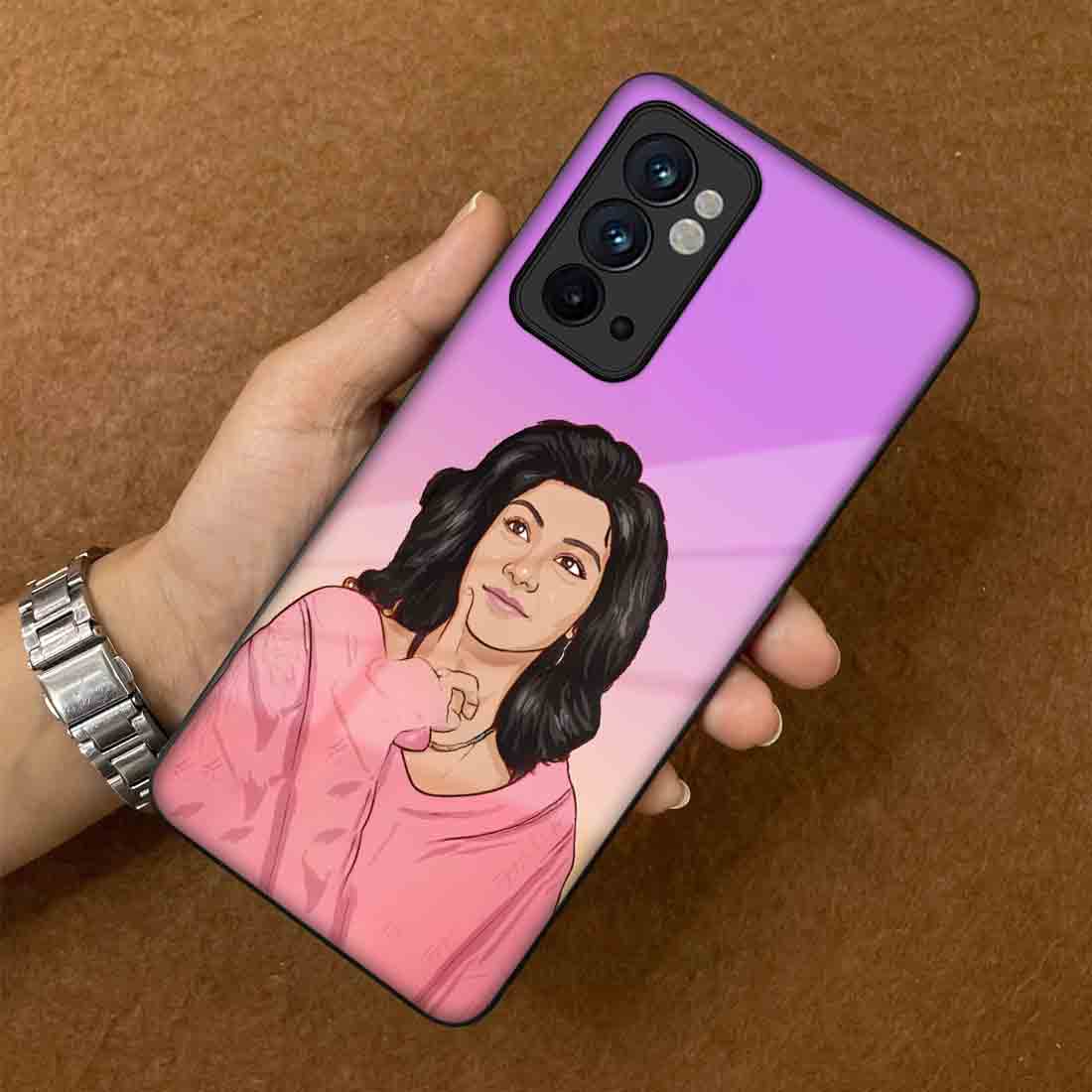 Oneplus 9RT 5G Back Cover with Photo Personalized Designer Back Case - Cartoonify From Photo - Image 3