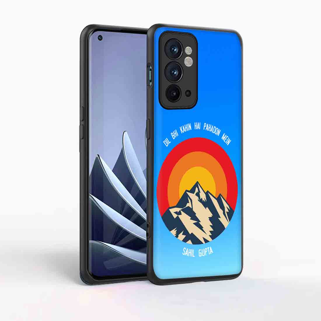 Oneplus 9RT 5G Cover with Name Custom Mobile Cases - Adventure Mountains