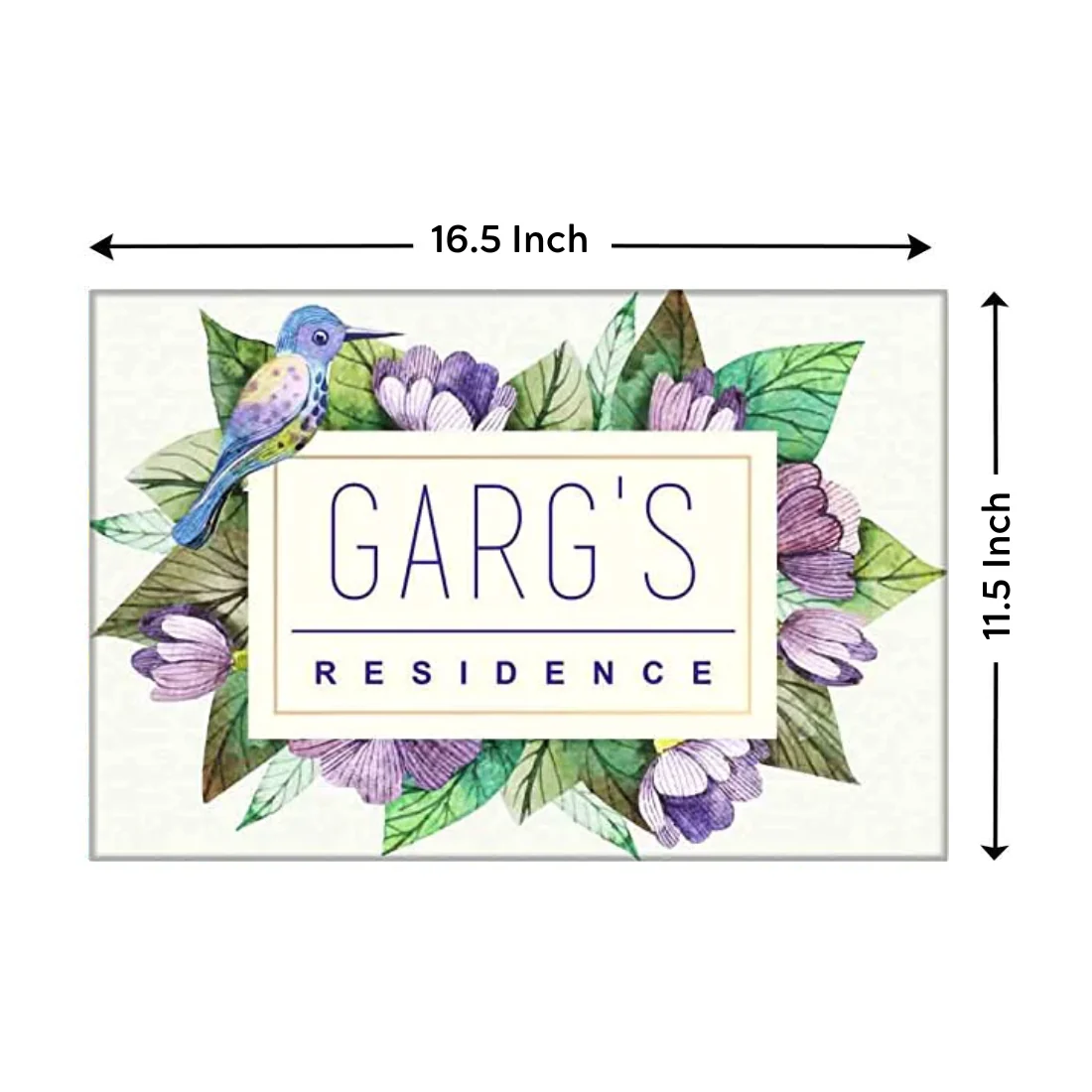 Customized Creative Door Nameplate - Bird Flower - Image 7