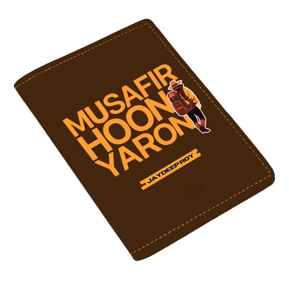 Passport Cover for Guys Faux Leather Custom Covers for Passports - Musafir Hoon - Image 13