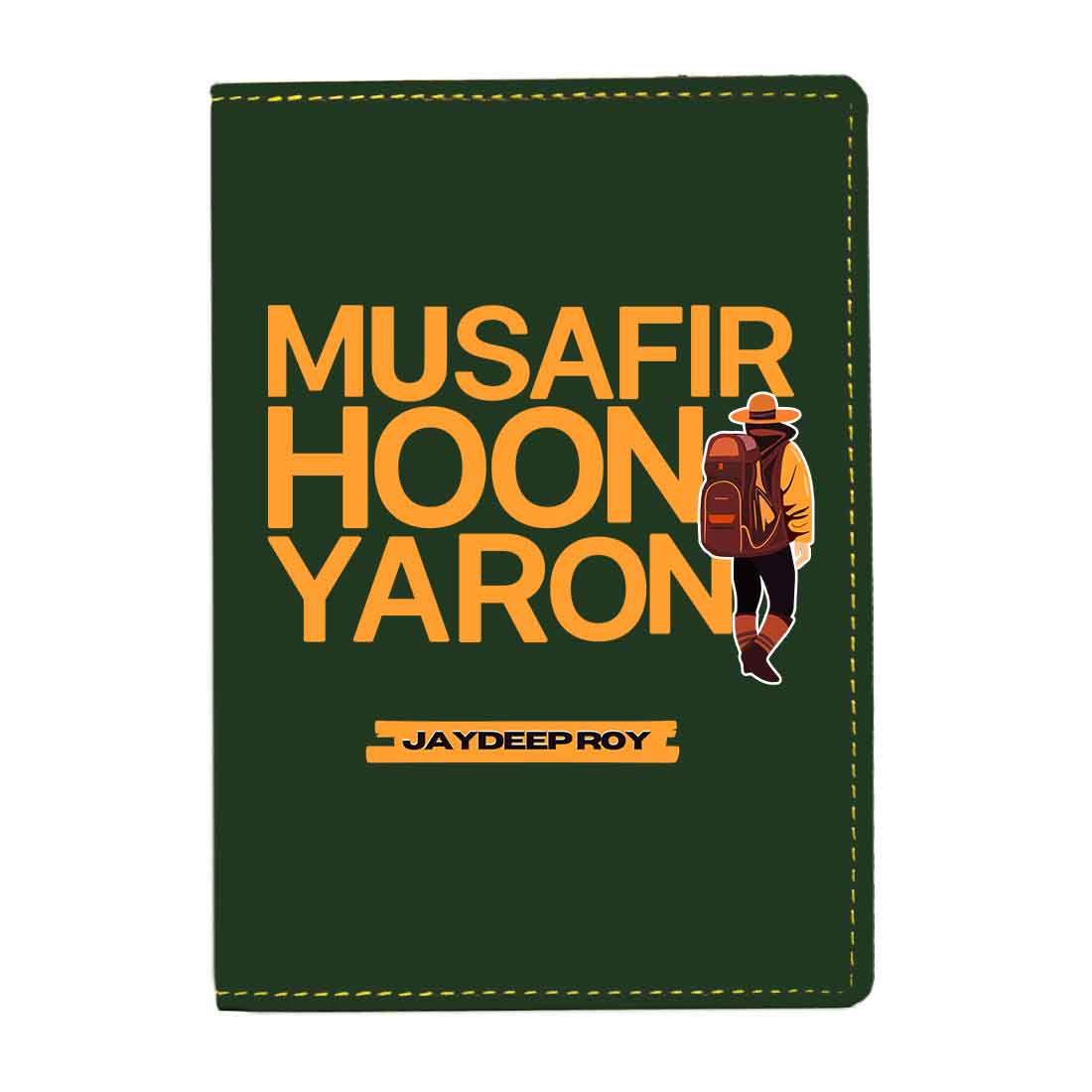 Passport Cover for Guys Faux Leather Custom Covers for Passports - Musafir Hoon - Image 17
