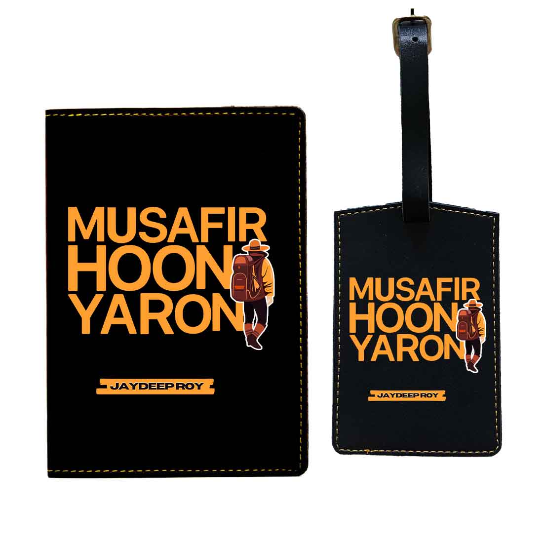 Passport Cover for Guys Faux Leather Custom Covers for Passports - Musafir Hoon - Image 31