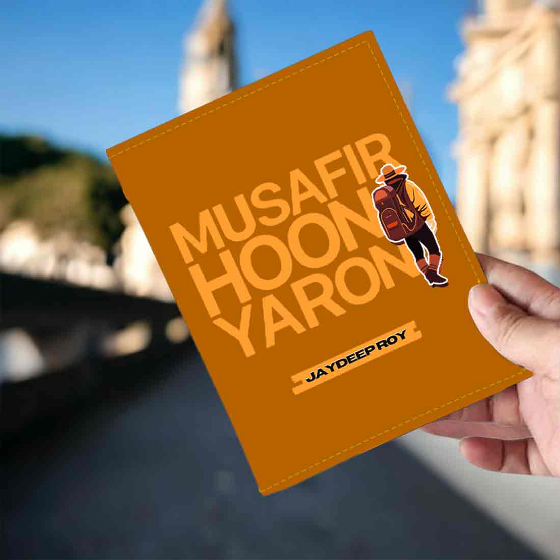 Passport Cover for Guys Faux Leather Custom Covers for Passports - Musafir Hoon - Image 4