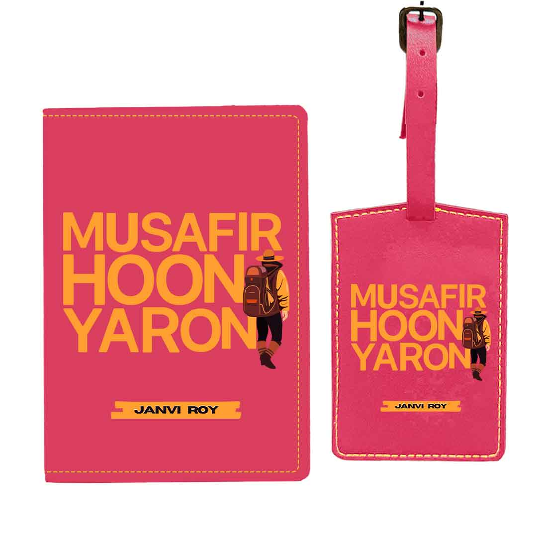 Passport Cover for Guys Faux Leather Custom Covers for Passports - Musafir Hoon - Image 43