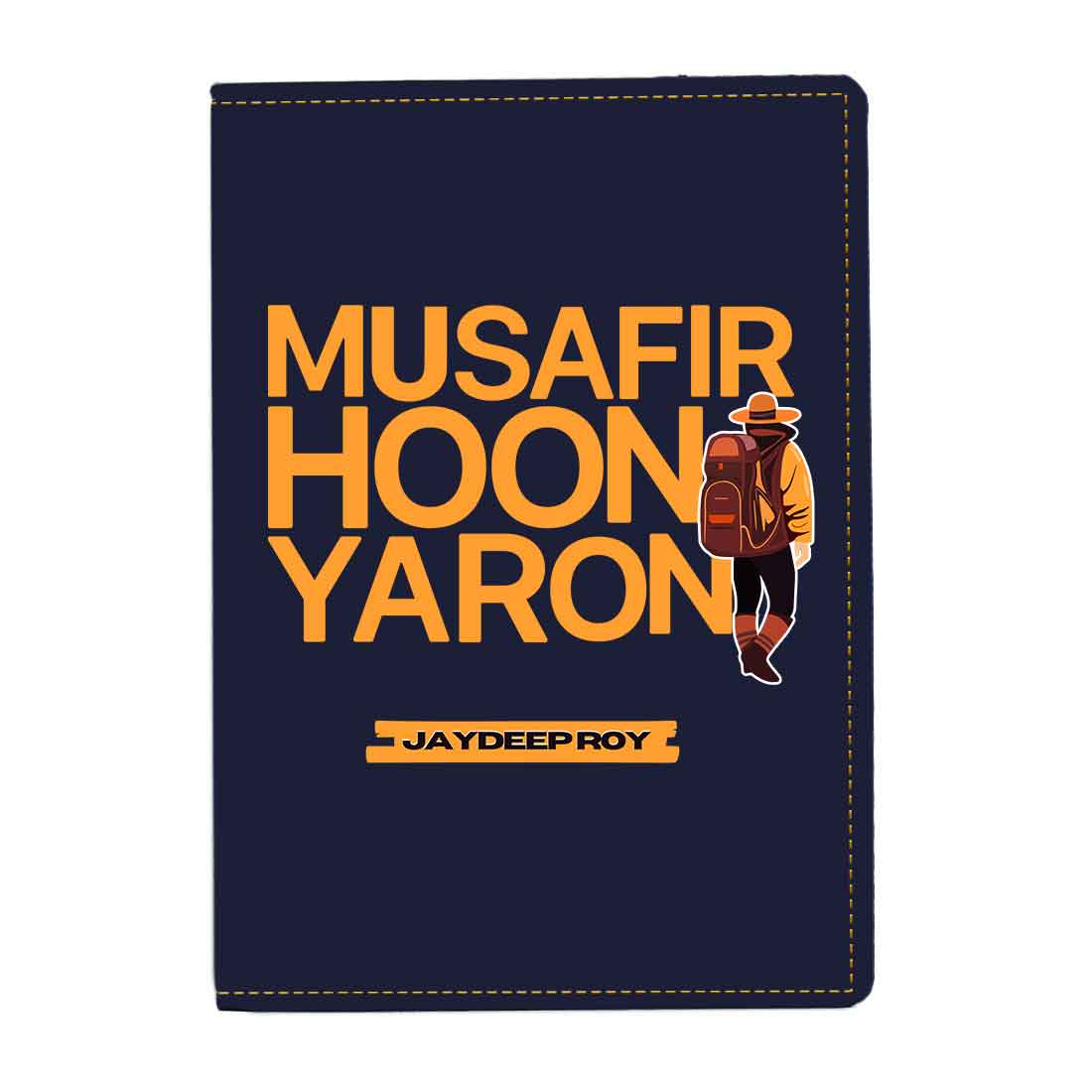 Passport Cover for Guys Faux Leather Custom Covers for Passports - Musafir Hoon - Image 9