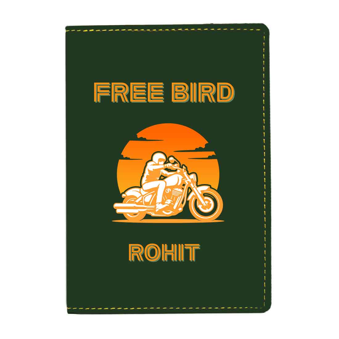 Passport Cover for Men Vegan Leather Custom Cases for Passports - Free Bird - Image 15