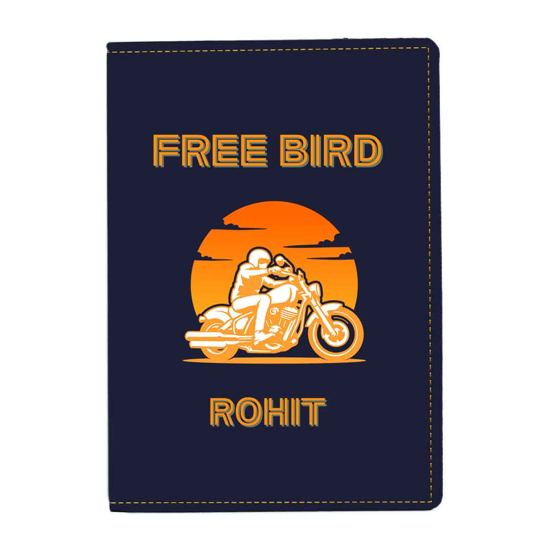 Passport Cover for Men Vegan Leather Custom Cases for Passports - Free Bird - Image 7