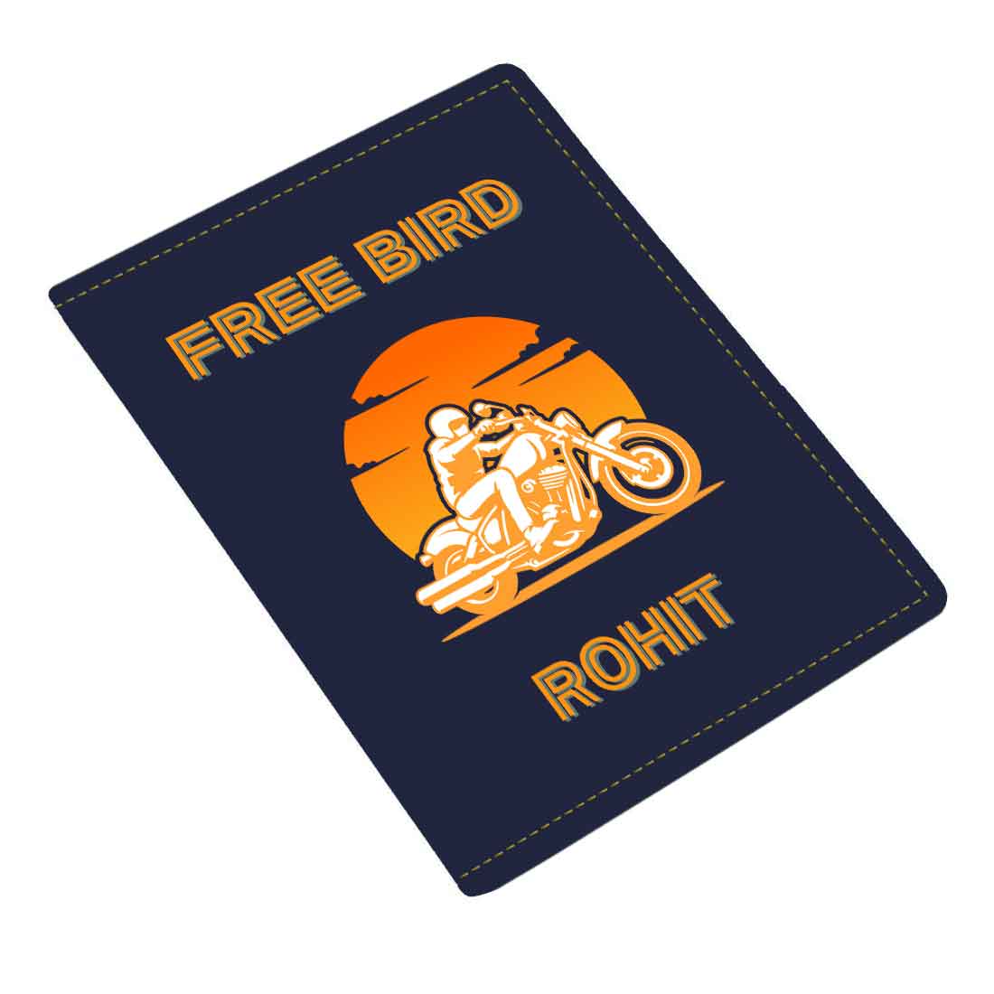 Passport Cover for Men Vegan Leather Custom Cases for Passports - Free Bird - Image 8