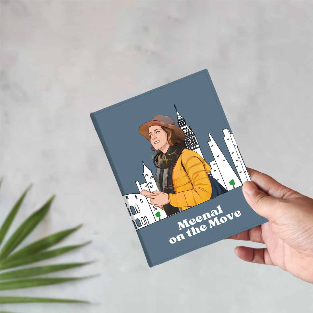 Passport Customized Cover With Caricature Avatar on Passport Holder - Image 2