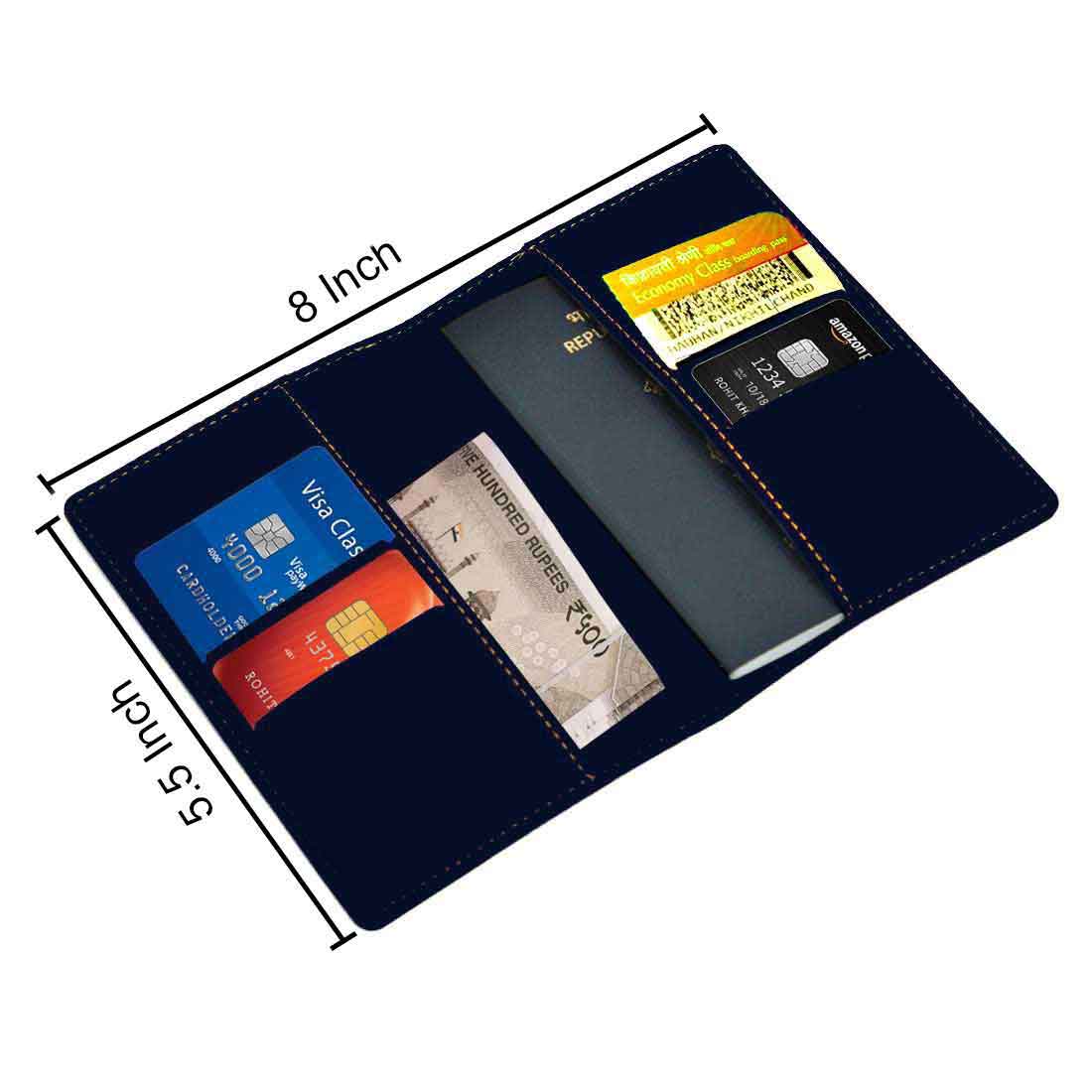 Passport Holder for Men PU Leather Custom Covers for Passports - Image 14