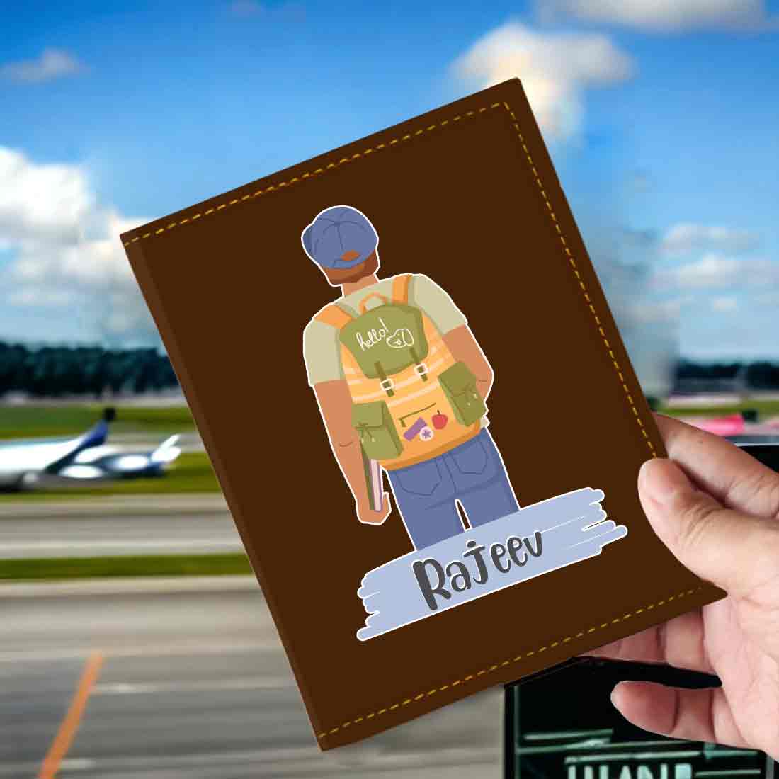 Passport Holder for Men PU Leather Custom Covers for Passports - Image 22
