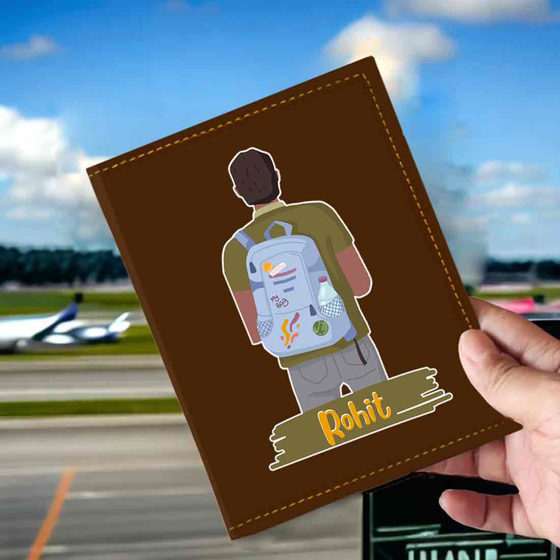 Passport Holder for Men PU Leather Custom Covers for Passports - Image 27