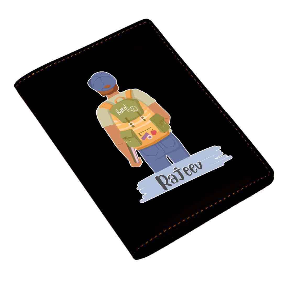 Passport Holder for Men PU Leather Custom Covers for Passports - Image 4