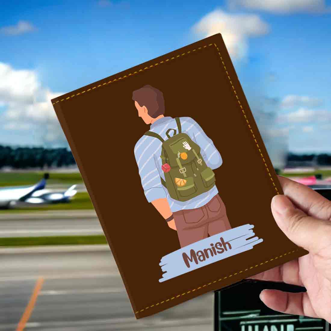 Passport Holder for Men PU Leather Custom Covers for Passports - Image 60