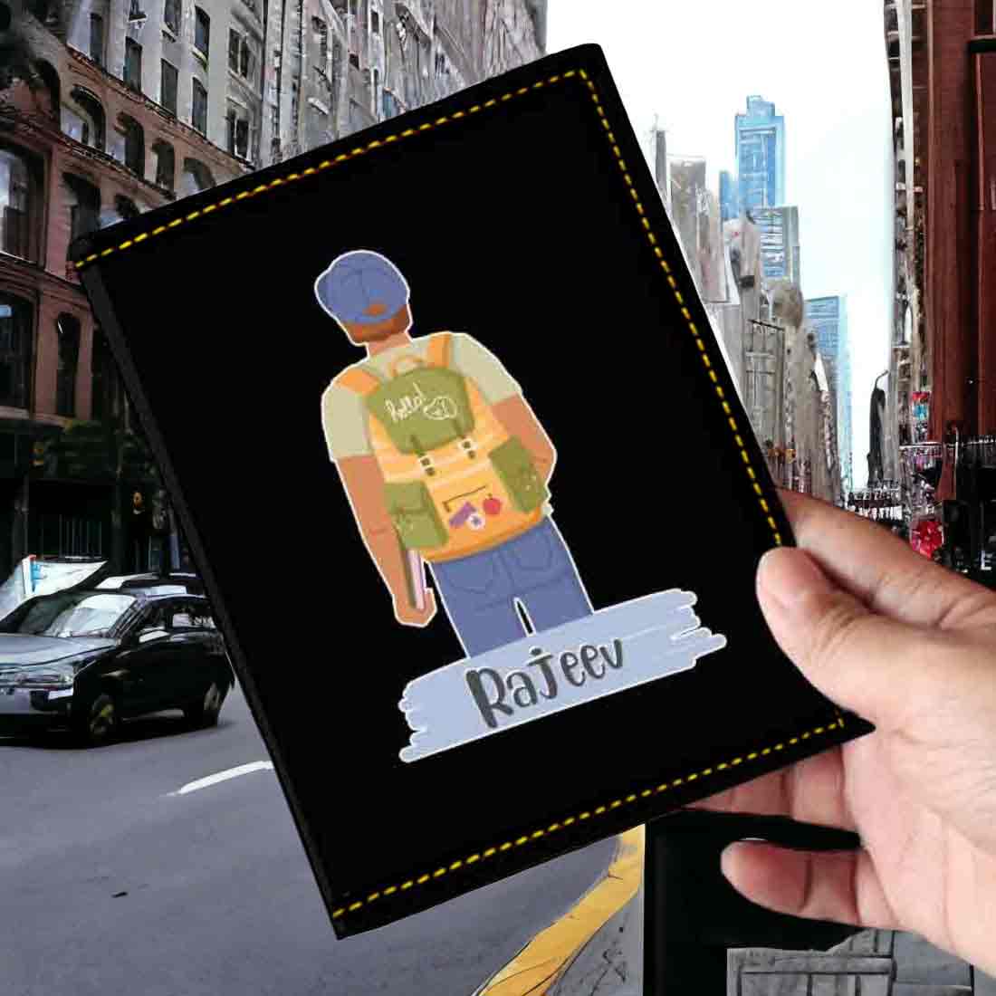 Passport Holder for Men PU Leather Custom Covers for Passports - Image 7
