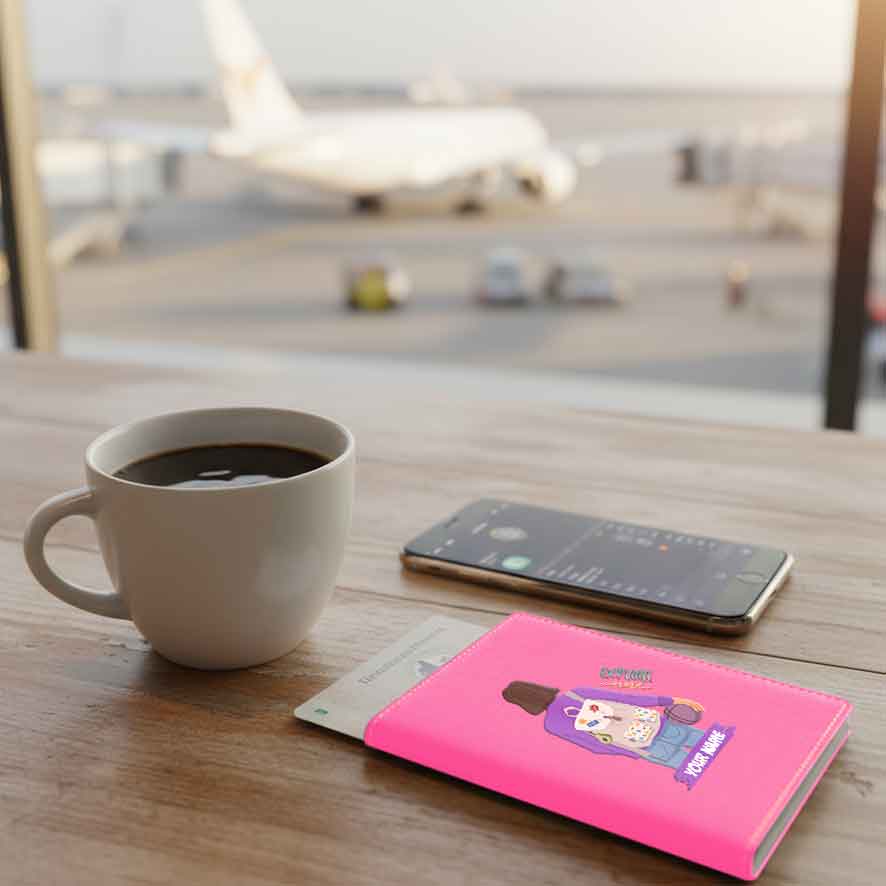 Passport Holder Women Faux Leather Custom Covers for Passports-Just Going - Image 3