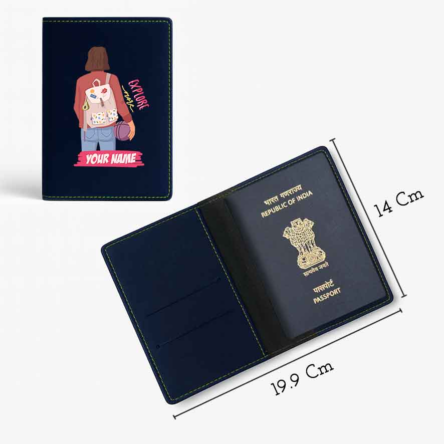 Passport Holder Women Faux Leather Custom Covers for Passports-Just Going - Image 9