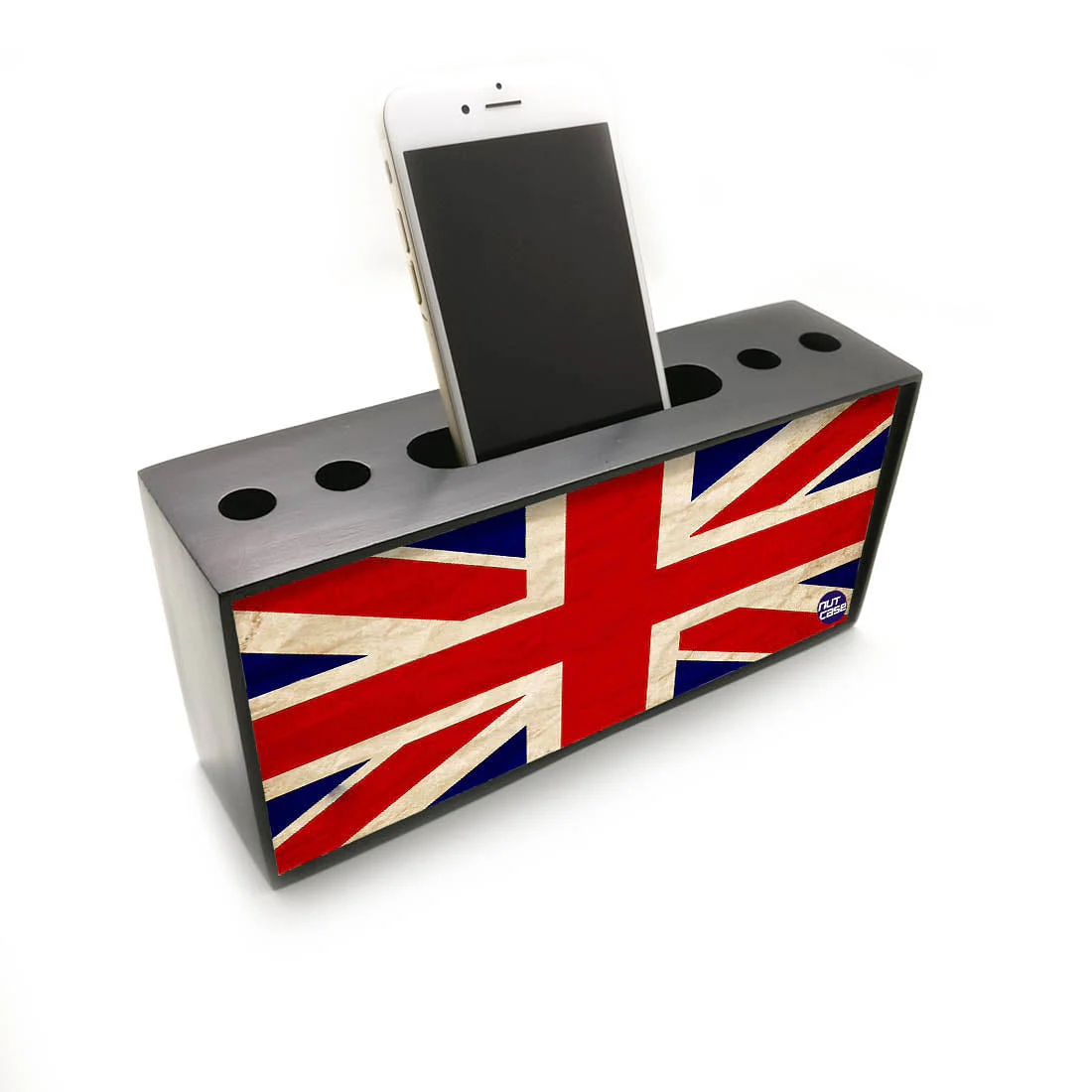Pen Mobile Stand Holder Desk Organizer - UK Union Jack Bristish Flag - Image 2