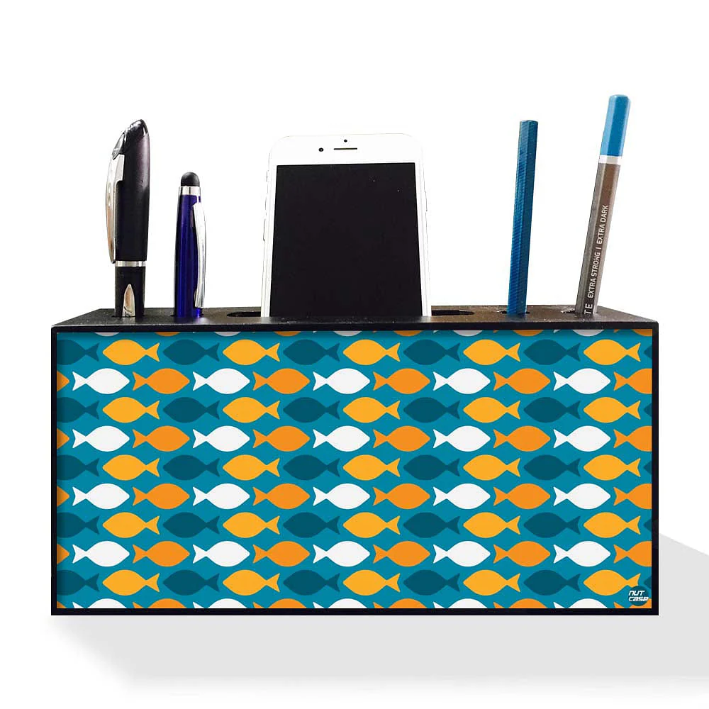 Pen Mobile Stand Holder Desk Organizer - Fish