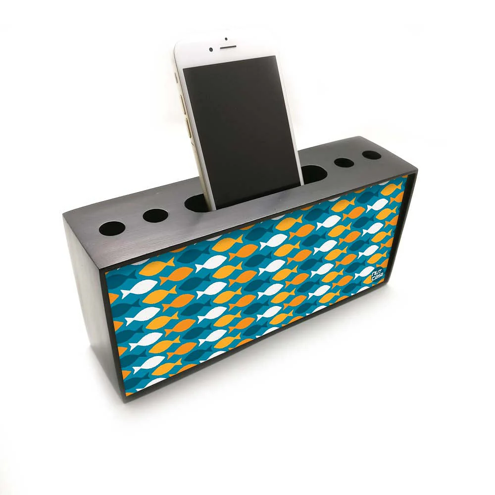 Pen Mobile Stand Holder Desk Organizer - Fish - Image 2