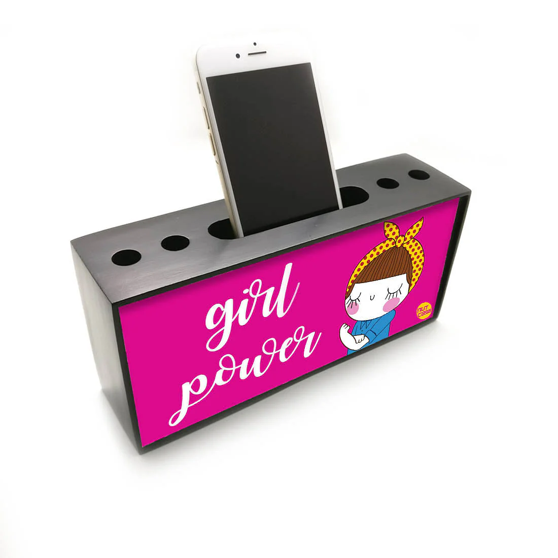 Pen Mobile Stand Holder Desk Organizer - Girl Power - Image 2