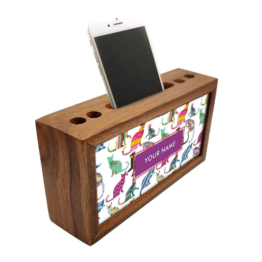 personalised desk organizer - Colorful Cat - Image 2