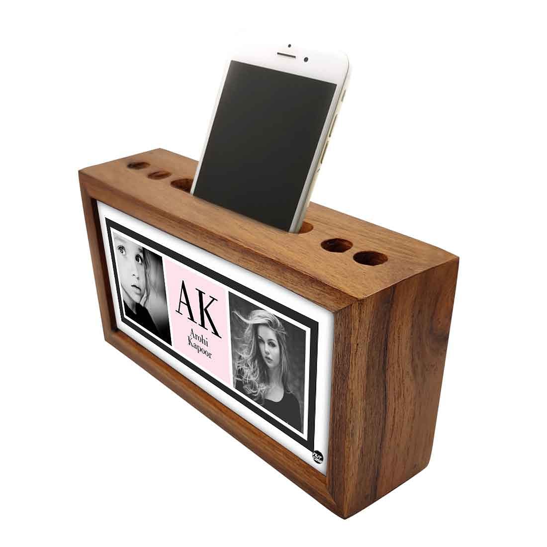 Custom-Made personalised desk organiser - Add Your Text - Girl - Image 3