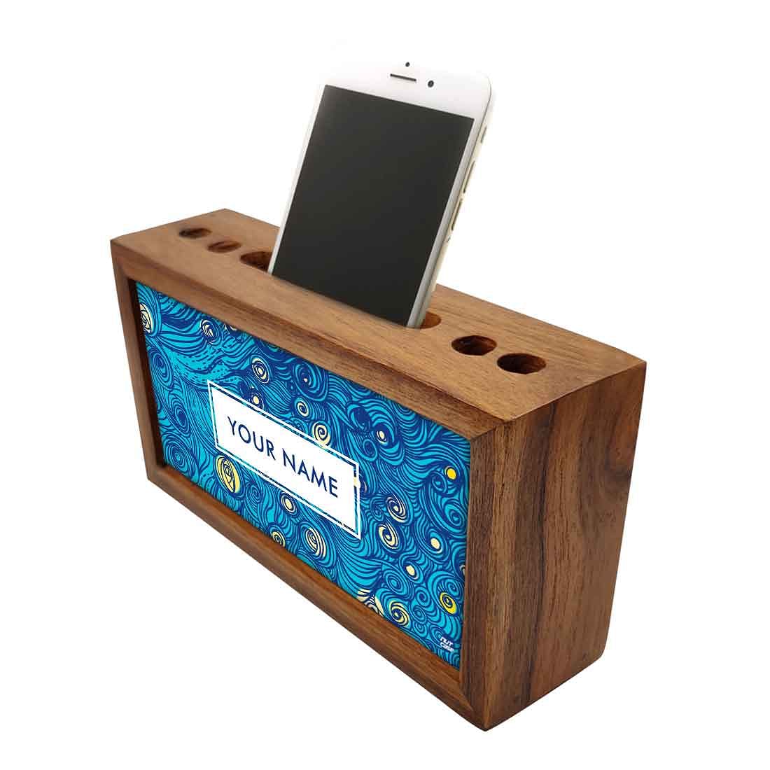 Customized Wooden Pen Stand for Office - Starry Starry Night - Image 3