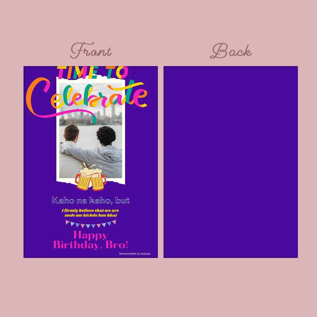 Create Birthday Card with Photo for Brother - Bro 0005 - Image 3