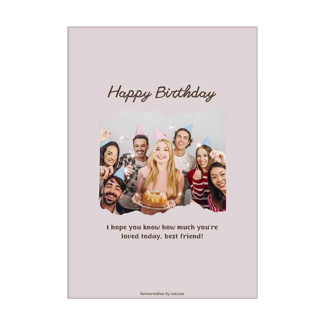 Personalized Birthday Greetings Cards for Friends - Best Friend 0014