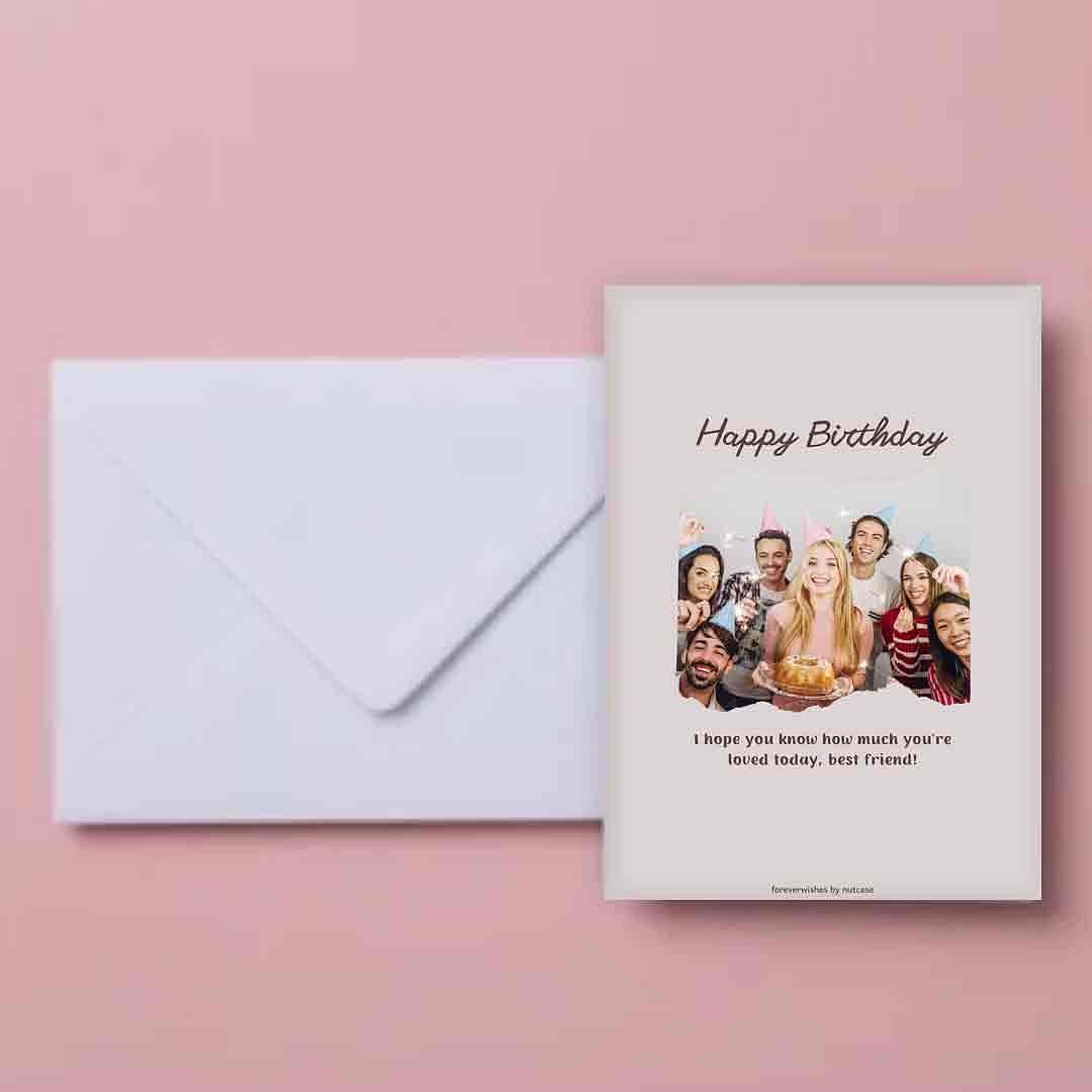 Personalized Birthday Greetings Cards for Friends - Best Friend 0014 - Image 4