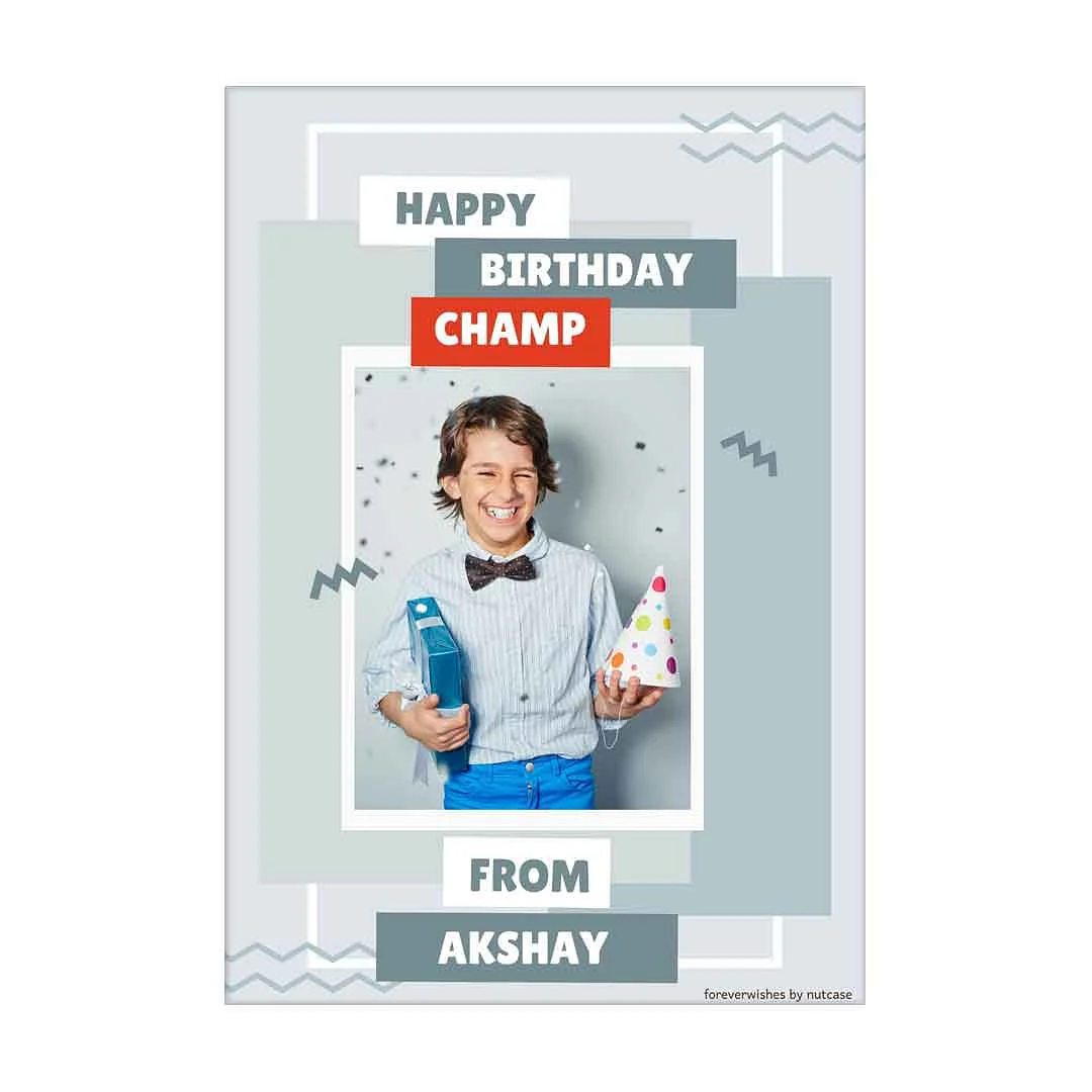Personalised Childrens Birthday Cards for Gift - Cute Boy 0020