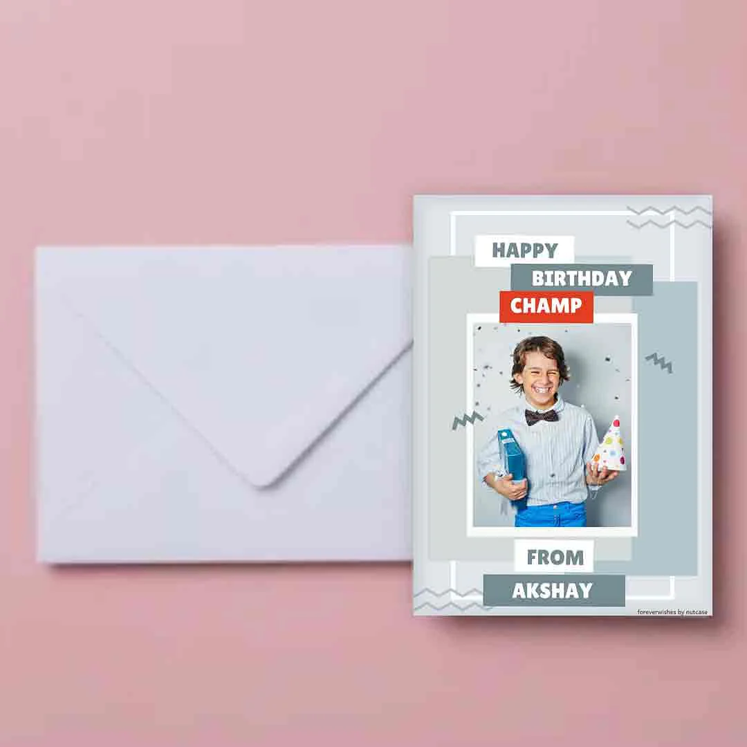 Personalised Childrens Birthday Cards for Gift - Cute Boy 0020 - Image 4