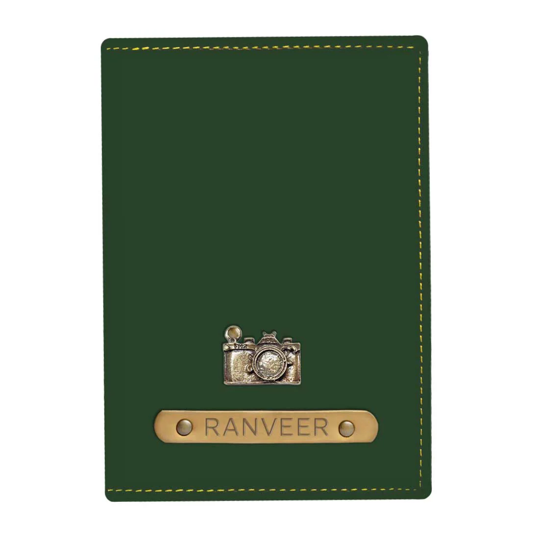 Customized Travel Wallet Passport Cover with Charm - Camera - Image 16