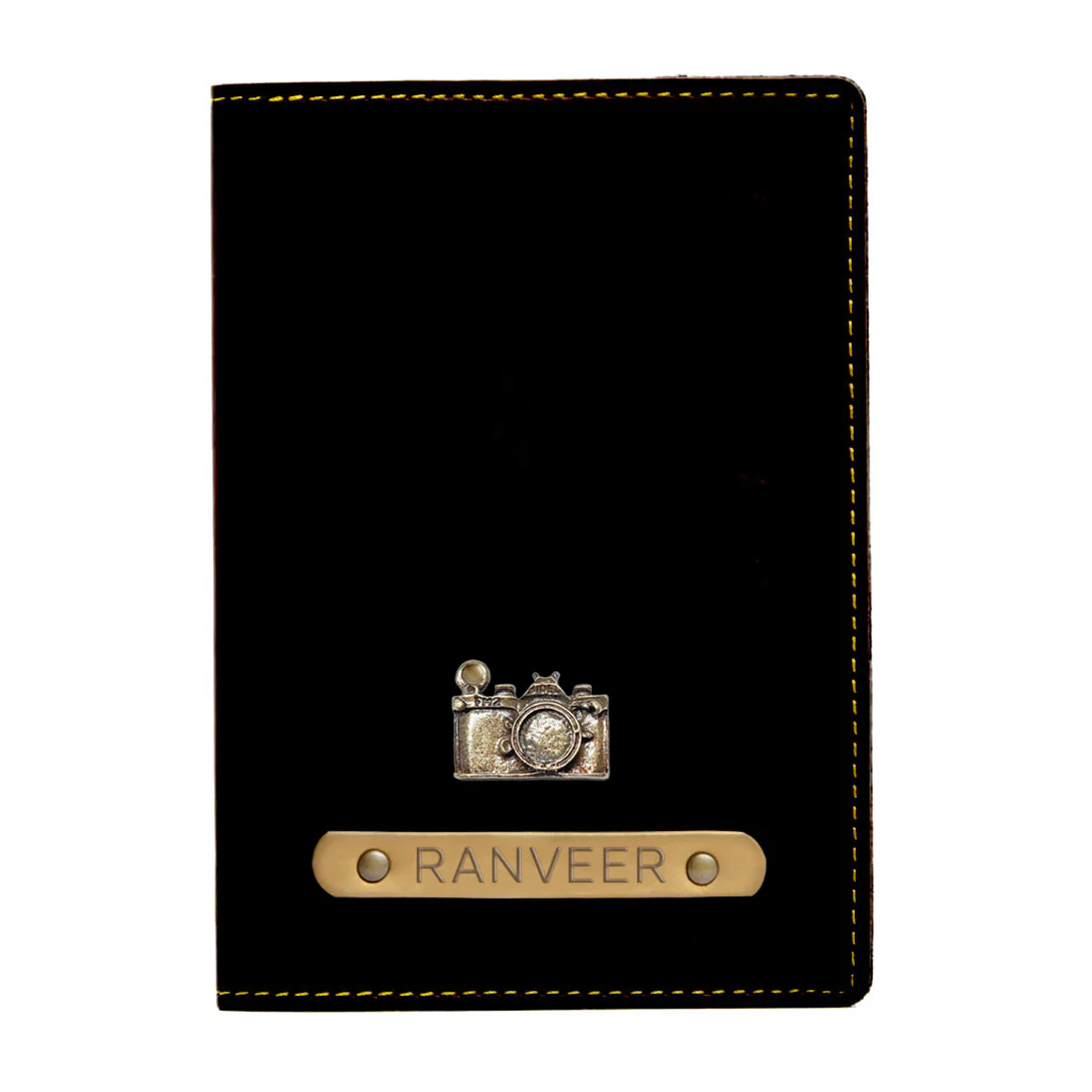 Customized Travel Wallet Passport Cover with Charm - Camera - Image 4