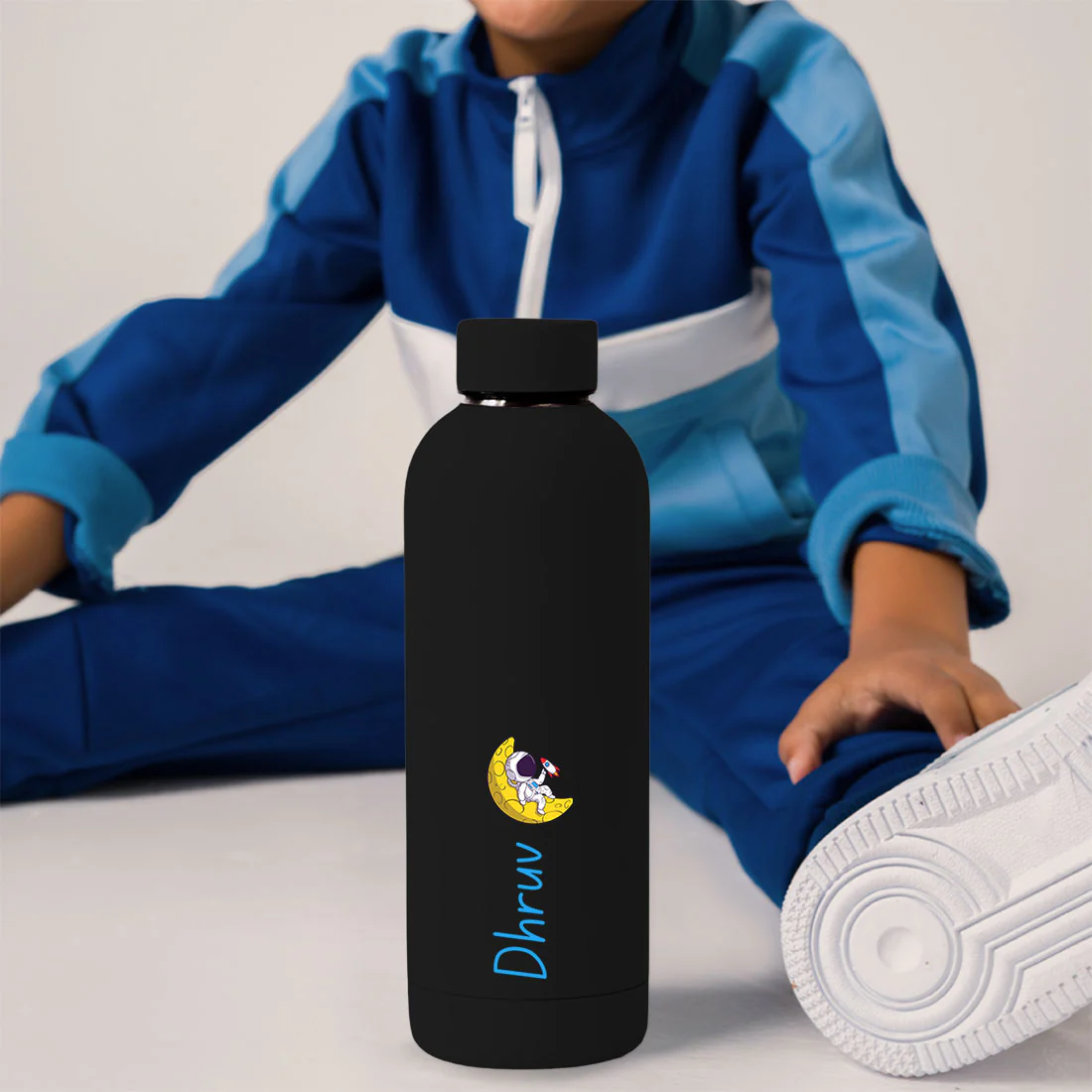 Personalised Childrens Bottles with Name-Double Insulated Bottle for Travel, Shool, Home BPA Free, Leakproof - Astronaut Design - Image 11