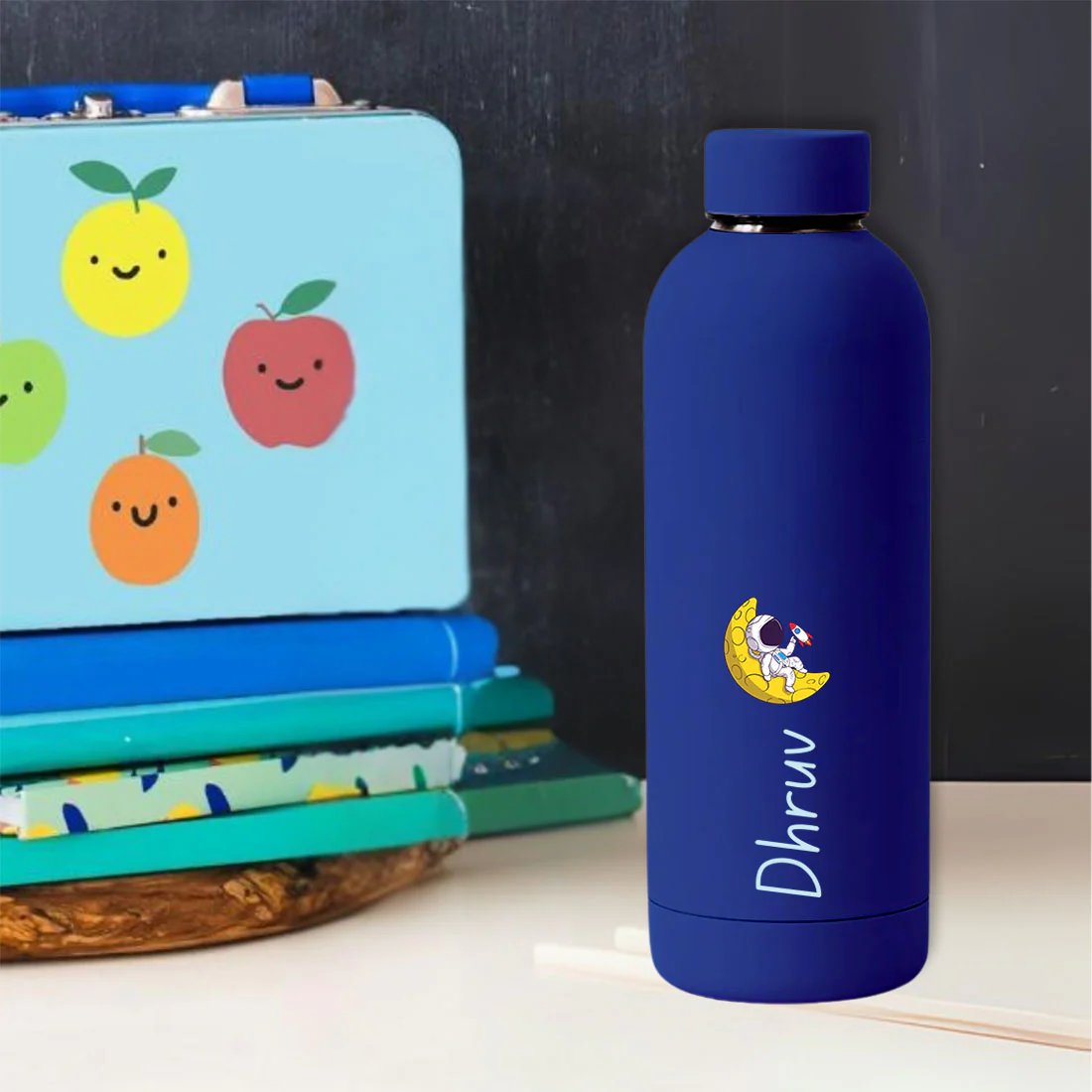 Personalised Childrens Bottles with Name-Double Insulated Bottle for Travel, Shool, Home BPA Free, Leakproof - Astronaut Design - Image 23