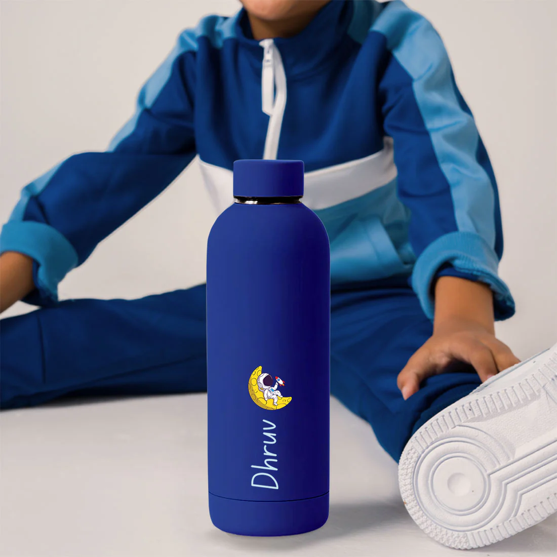 Personalised Childrens Bottles with Name-Double Insulated Bottle for Travel, Shool, Home BPA Free, Leakproof - Astronaut Design - Image 25